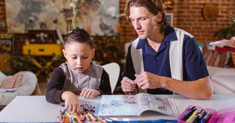 A Boy Painting