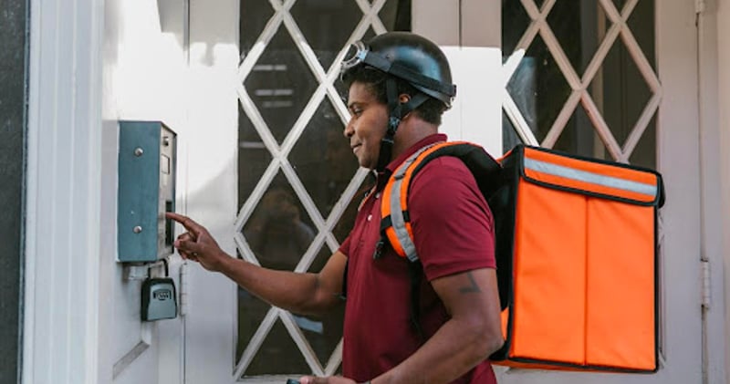 Food delivery man