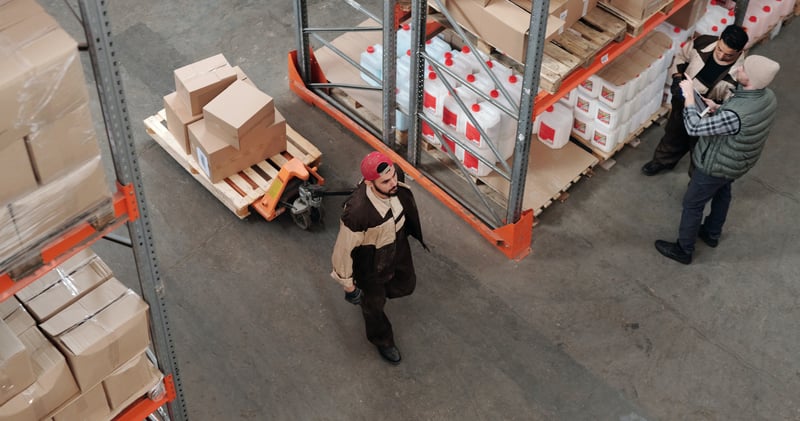 Men Working in a Warehouse