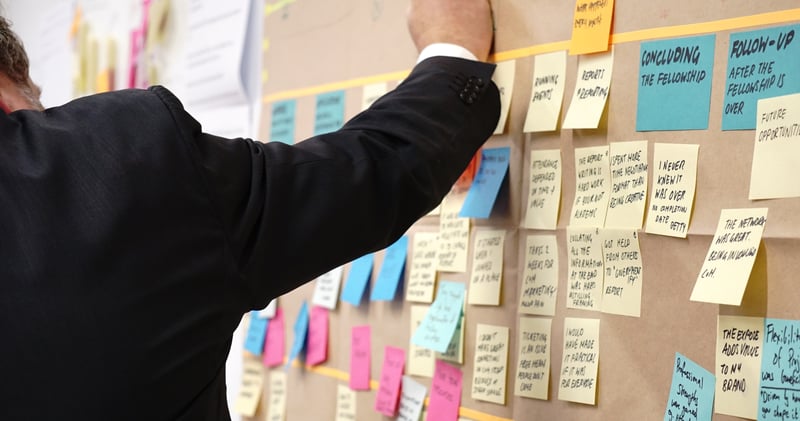 Board with Post-Its