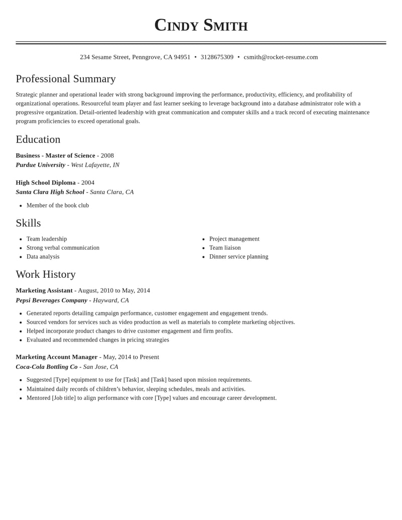 default resume classic template
